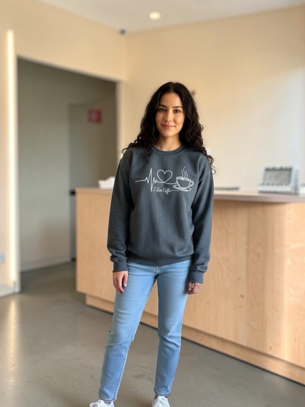 Gildan Charcoal Gray Crewneck Sweatshirt
